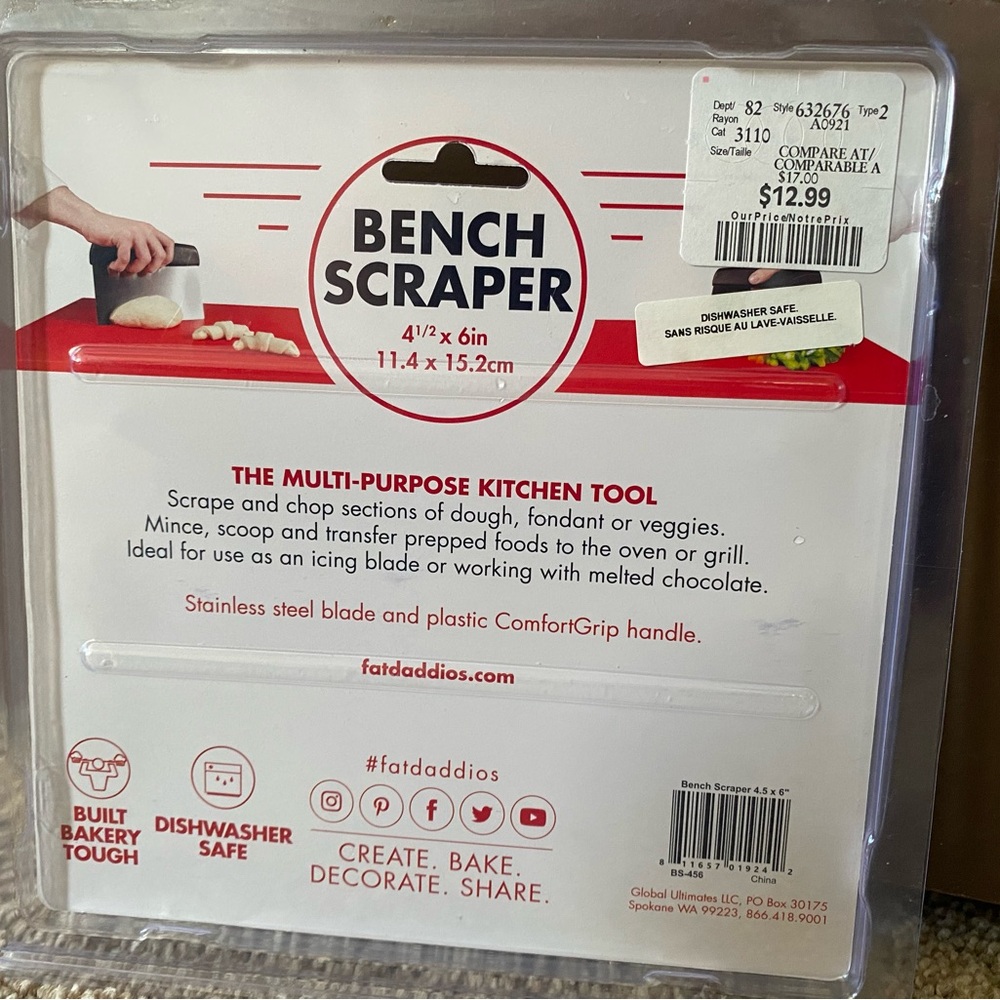 Fat Daddio's Bench Scraper